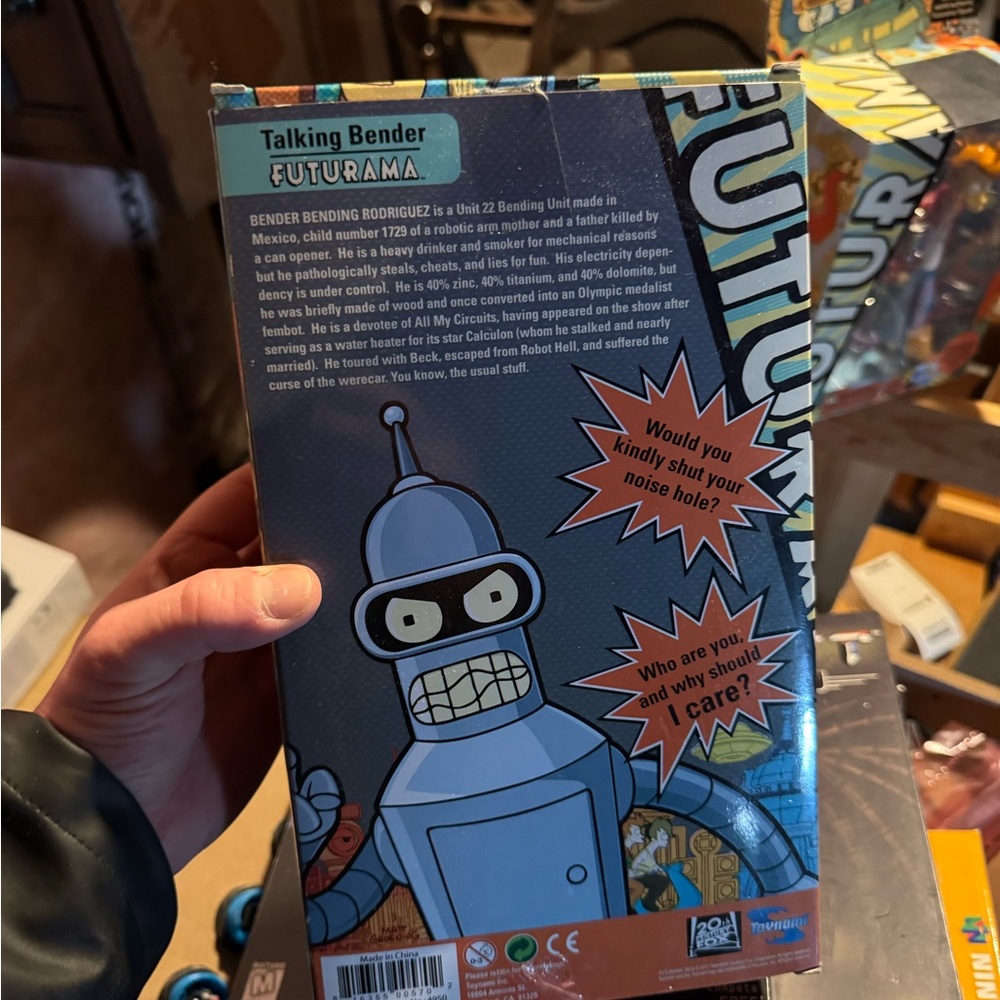 Futurama Talking Bender Figure. 2007 Toynami series. New sealed CIB. Rare - Picture 2 of 4
